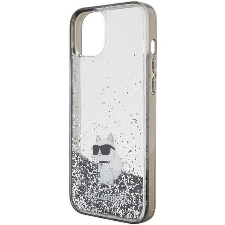 KARL LAGERFELD KARL LAGERFELD Mobilskal till iPhone 15 Liquid Glitter Choupette