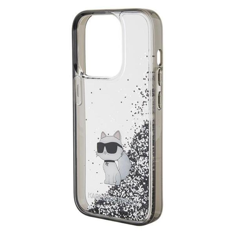 KARL LAGERFELD KARL LAGERFELD Mobilskal till iPhone 15 Pro Max Liquid Glitter Choupette