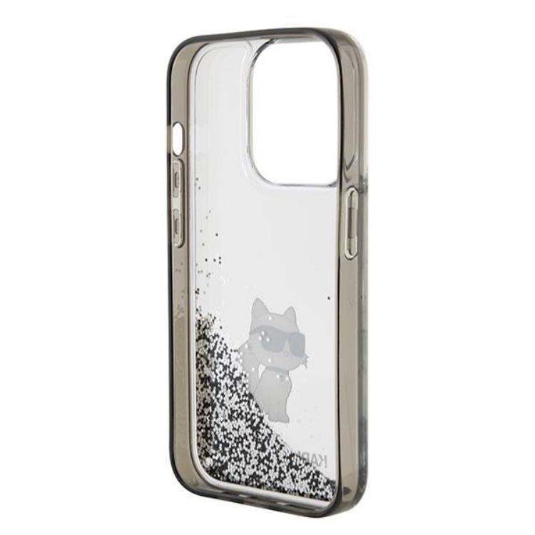 KARL LAGERFELD KARL LAGERFELD Mobilskal till iPhone 15 Pro Max Liquid Glitter Choupette