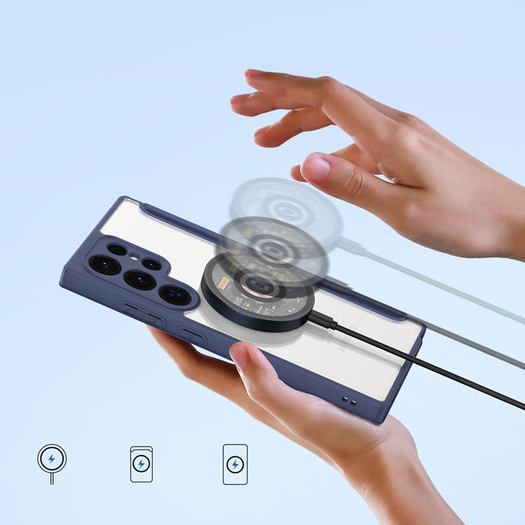 Dux Ducis Dux Ducis Galaxy S24 Ultra Plånboksfodral Magsfae Skin X Pro - Blå