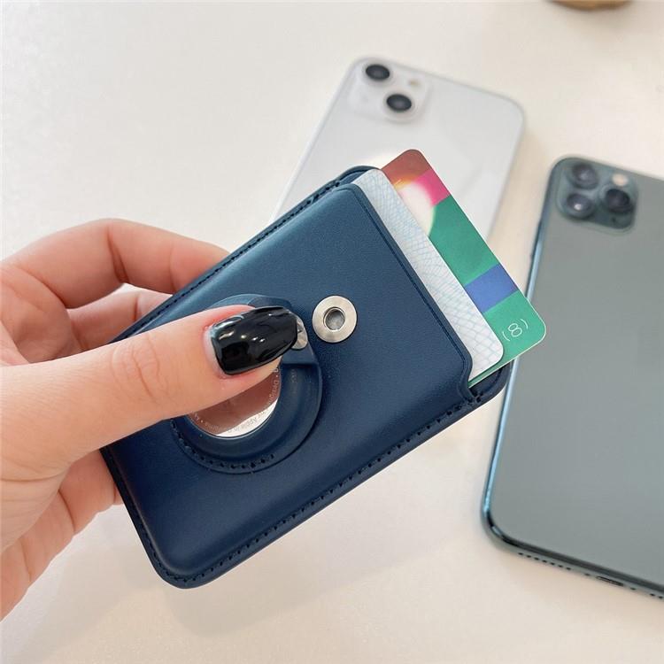 OEM AirTag Magsafe Korthållare MRC054 Läder Magnetic - Röd