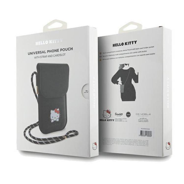 Hello Kitty Hello Kitty Halsbandsfodral Läder Daydreaming - Svart