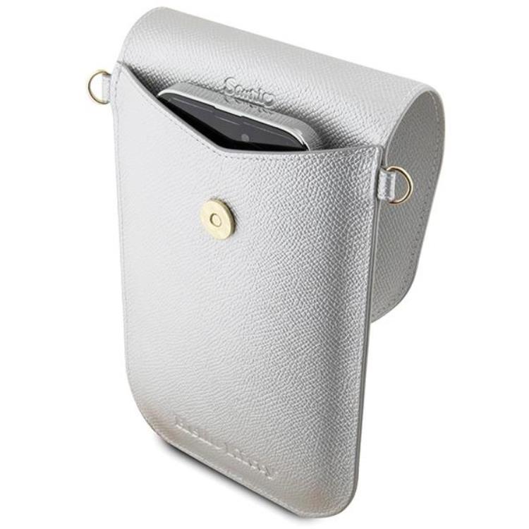 Hello Kitty Hello Kitty Halsbandsfodral Läder Metal Logo Chain - Silver