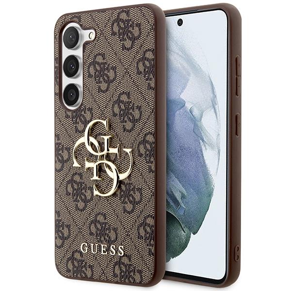Guess Guess Mobilskal till Galaxy S24 Plus Big Metall Logo - Brun
