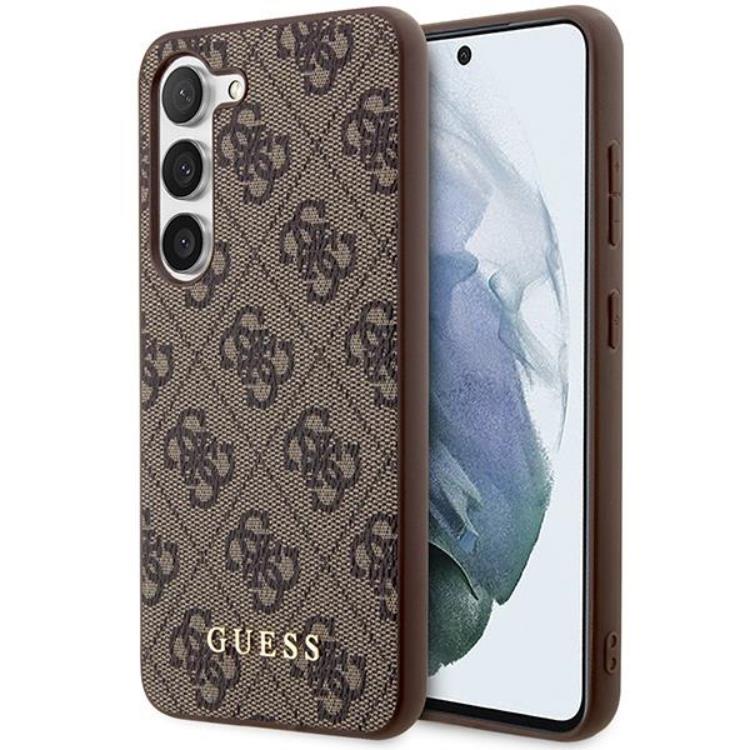 Guess Guess Mobilskal till Galaxy S24 Plus Metall Guld Logo - Brun