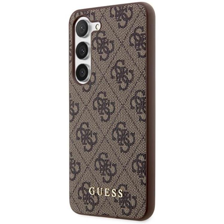 Guess Guess Mobilskal till Galaxy S24 Plus Metall Guld Logo - Brun