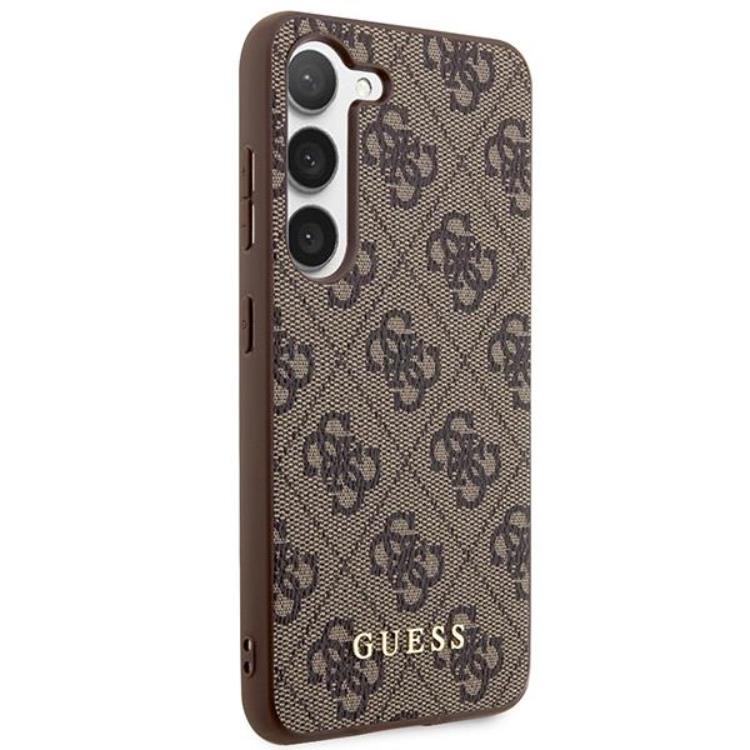 Guess Guess Mobilskal till Galaxy S24 Plus Metall Guld Logo - Brun