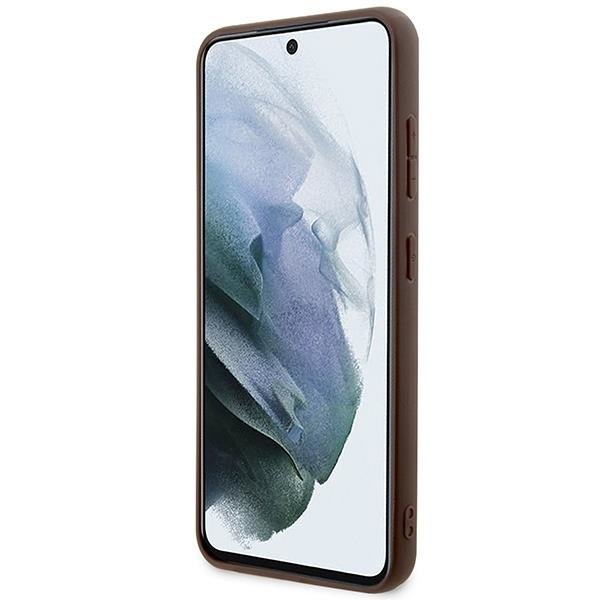 Guess Guess Mobilskal till Galaxy S24 Big Metall Logo - Brun