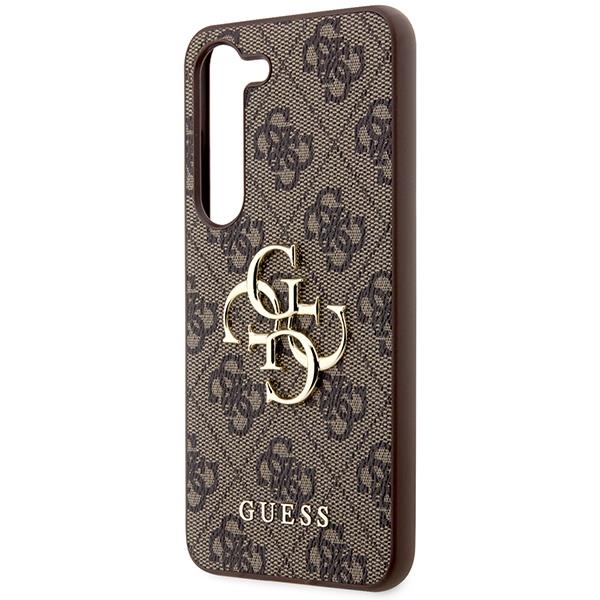 Guess Guess Mobilskal till Galaxy S24 Big Metall Logo - Brun