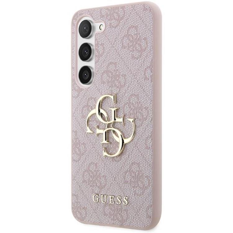 Guess Guess Mobilskal till Galaxy S24 Big Metall Logo - Rosa