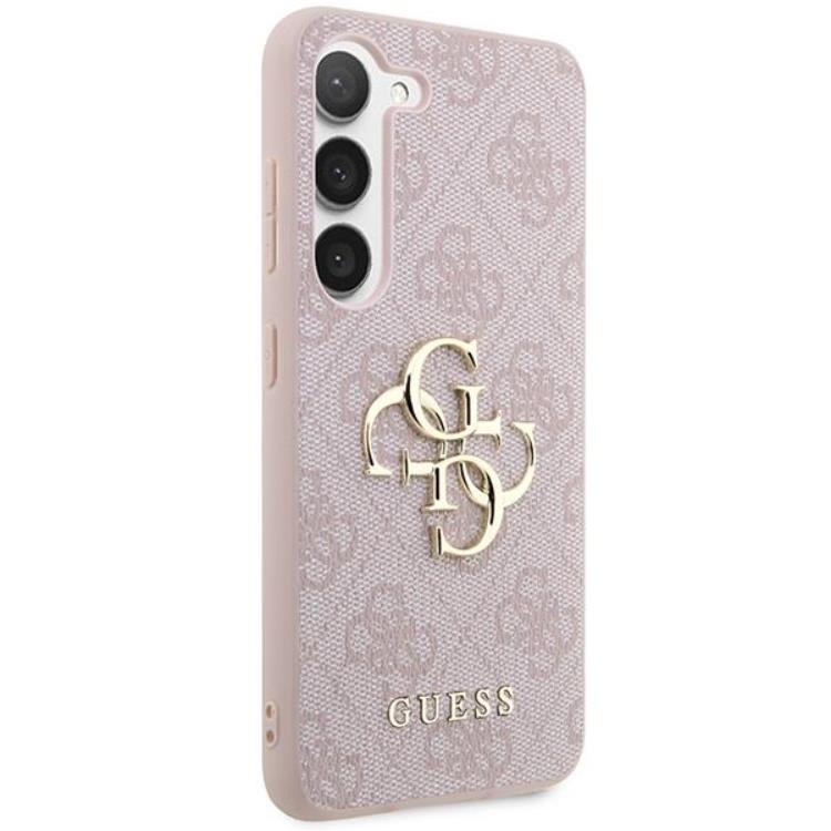 Guess Guess Mobilskal till Galaxy S24 Big Metall Logo - Rosa