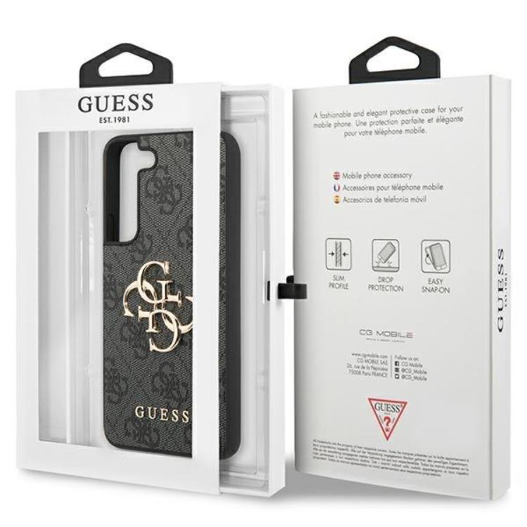 Guess Guess Mobilskal till Galaxy S24 Big Metall Logo - Svart