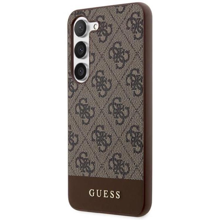 Guess Guess Mobilskal till Galaxy S24 Plus Stripe Collection - Brun