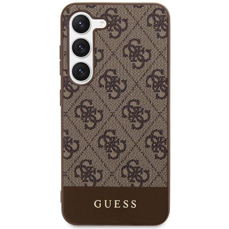 Guess Guess Mobilskal till Galaxy S24 Plus Stripe Collection - Brun