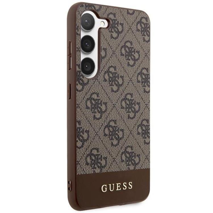 Guess Guess Mobilskal till Galaxy S24 Plus Stripe Collection - Brun