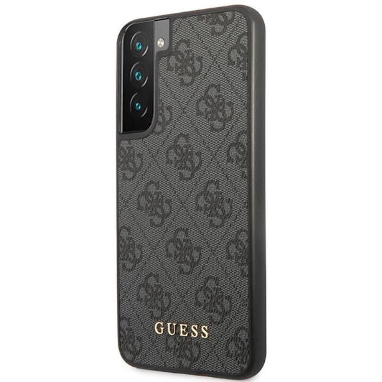 Guess Guess Mobilskal till Galaxy S24 Ultra Metall Guld Logo - Svart