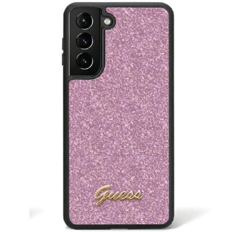 Guess Guess Mobilskal till Galaxy S24 Glitter Script - Lila