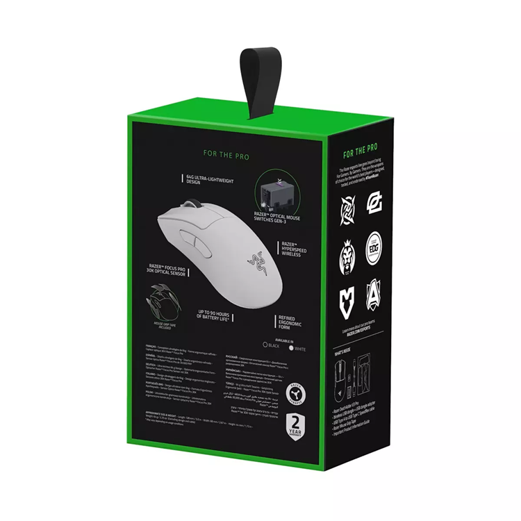 Razer Razer DeathAdder V3 Pro Gaming Mus - Vit