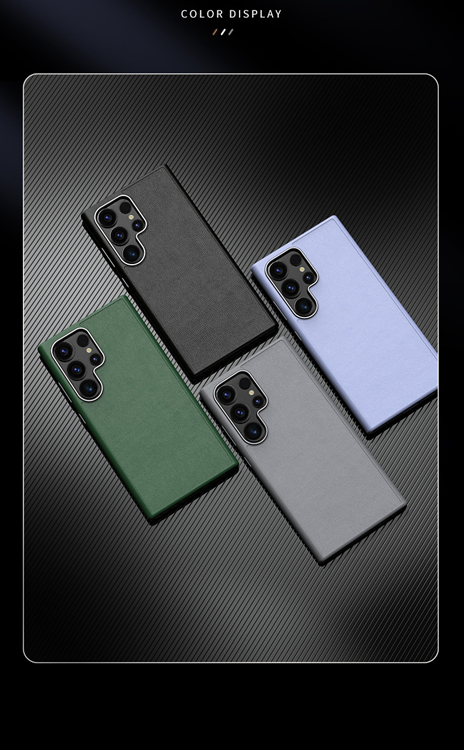 OEM Mobilskal till Galaxy S24 Plus Läder Shockproof Silikon - Lila