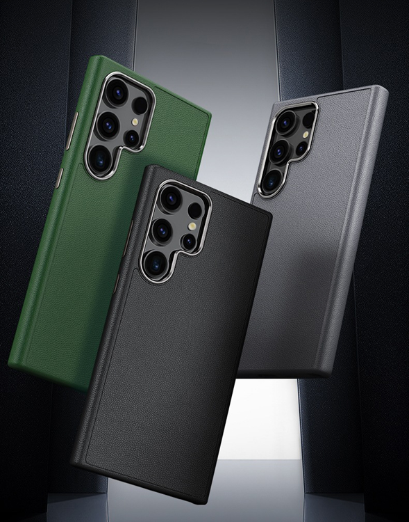 OEM Mobilskal till Galaxy S24 Plus Läder Shockproof Silikon - Lila