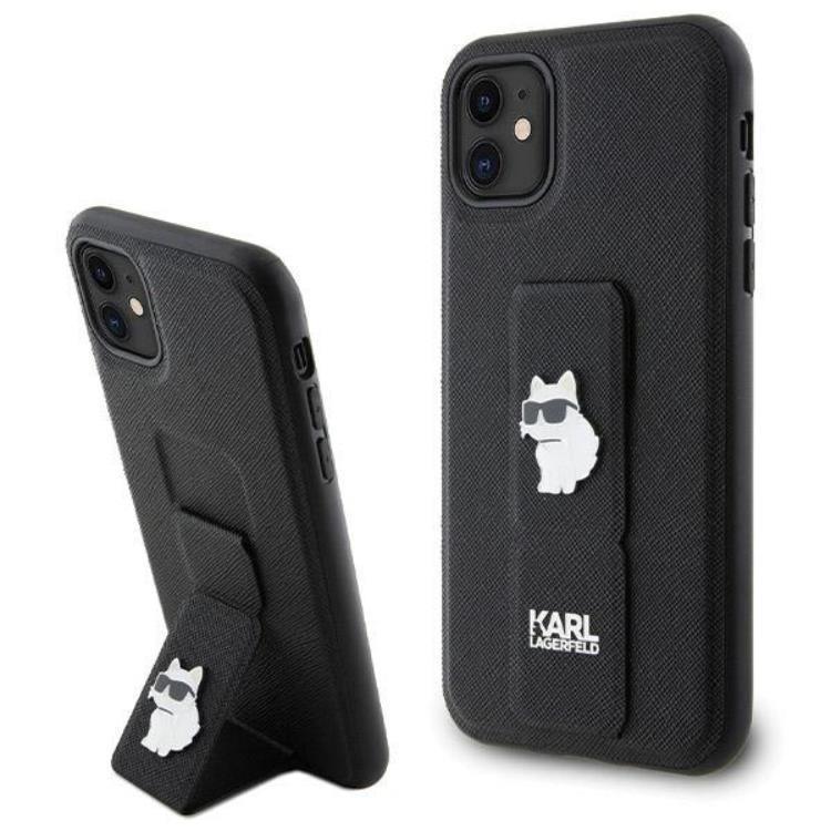 KARL LAGERFELD KARL LAGERFELD Mobilskal till iPhone 11/XR Gripstand Pins - Svart