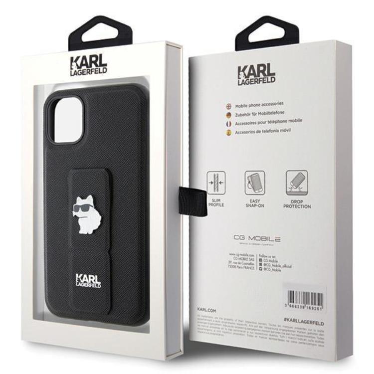 KARL LAGERFELD KARL LAGERFELD Mobilskal till iPhone 11/XR Gripstand Pins - Svart