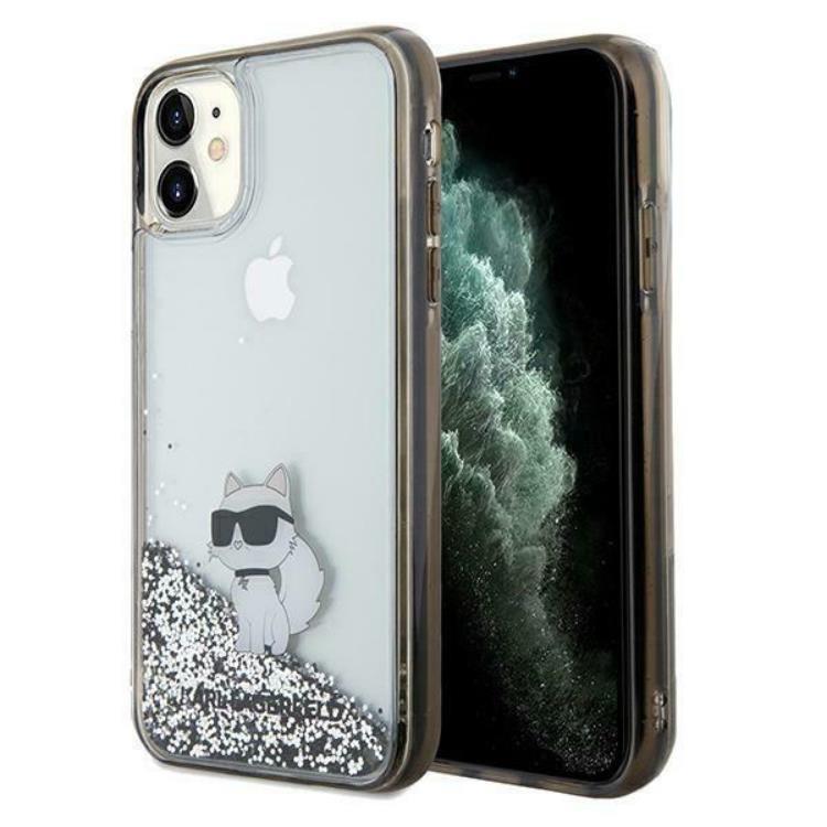 KARL LAGERFELD KARL LAGERFELD Mobilskal till iPhone 11/XR Liquid Glitter Choupette