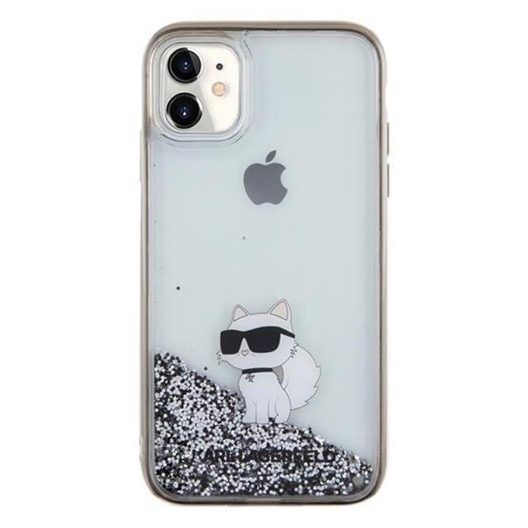 KARL LAGERFELD KARL LAGERFELD Mobilskal till iPhone 11/XR Liquid Glitter Choupette
