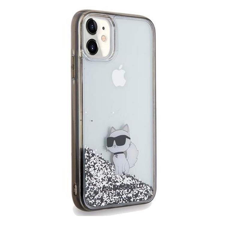 KARL LAGERFELD KARL LAGERFELD Mobilskal till iPhone 11/XR Liquid Glitter Choupette