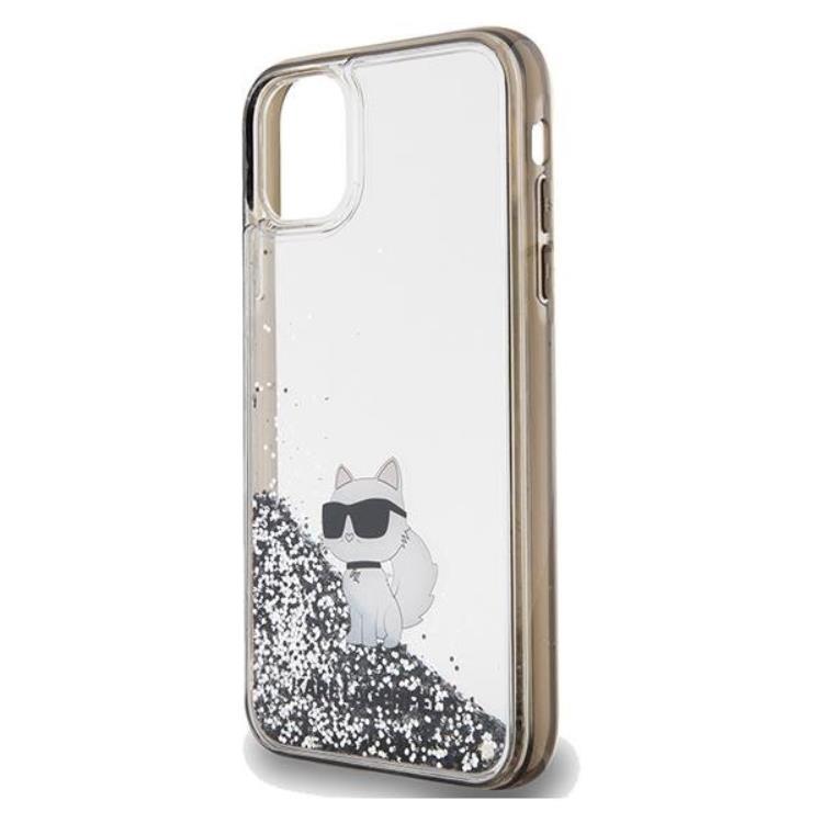 KARL LAGERFELD KARL LAGERFELD Mobilskal till iPhone 11/XR Liquid Glitter Choupette
