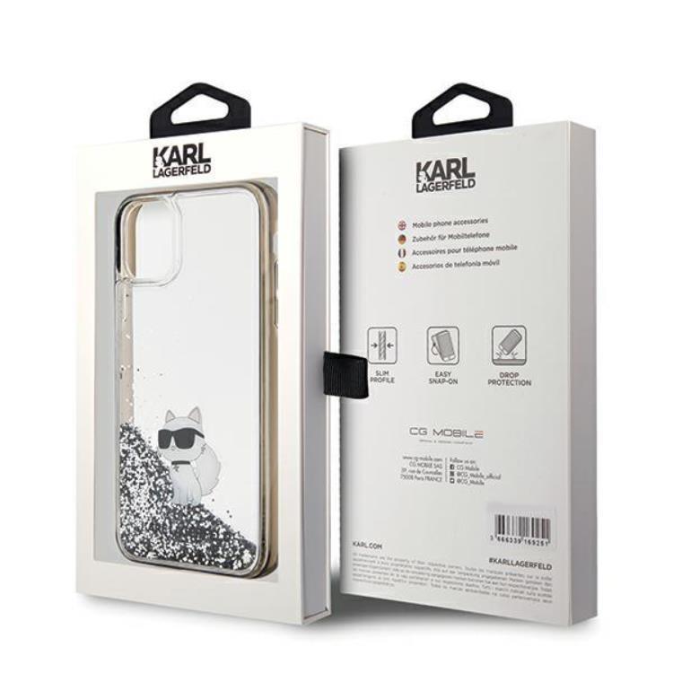 KARL LAGERFELD KARL LAGERFELD Mobilskal till iPhone 11/XR Liquid Glitter Choupette