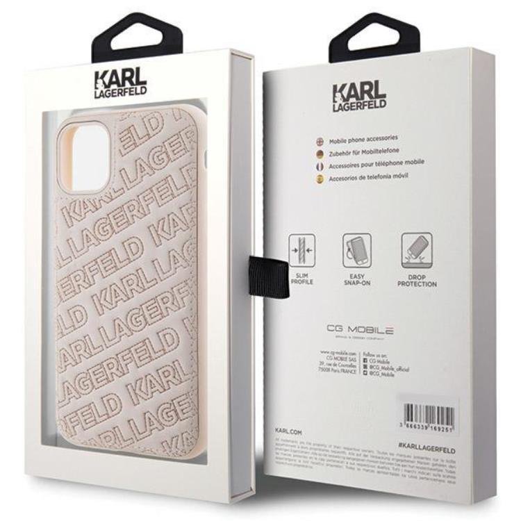 KARL LAGERFELD KARL LAGERFELD Mobilskal till iPhone 11/XR Quilted K Pattern - Rosa