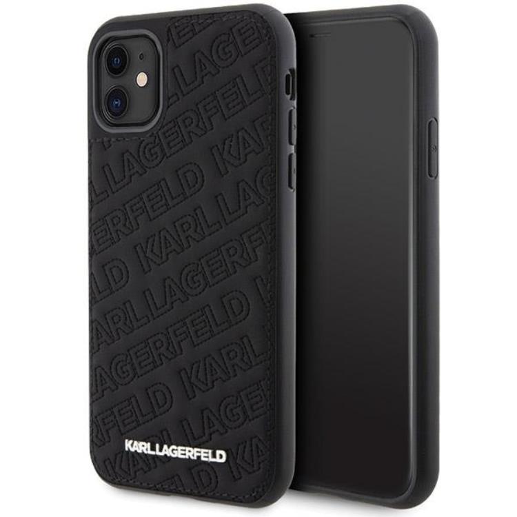 KARL LAGERFELD KARL LAGERFELD iPhone 11/XR Mobilskal Quilted K Pattern - Svart