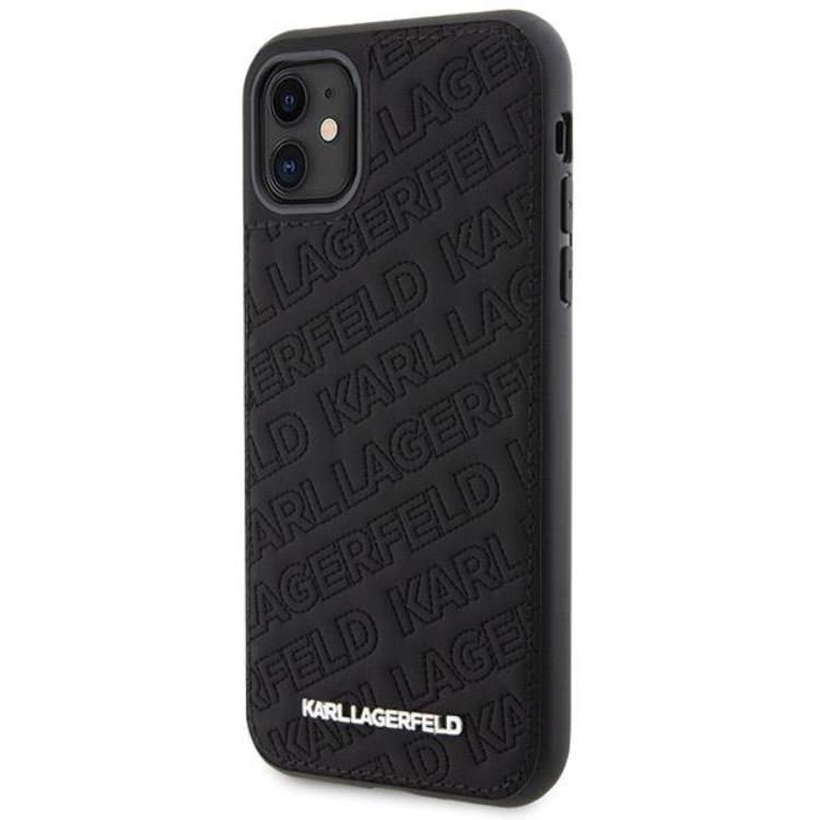 KARL LAGERFELD KARL LAGERFELD iPhone 11/XR Mobilskal Quilted K Pattern - Svart