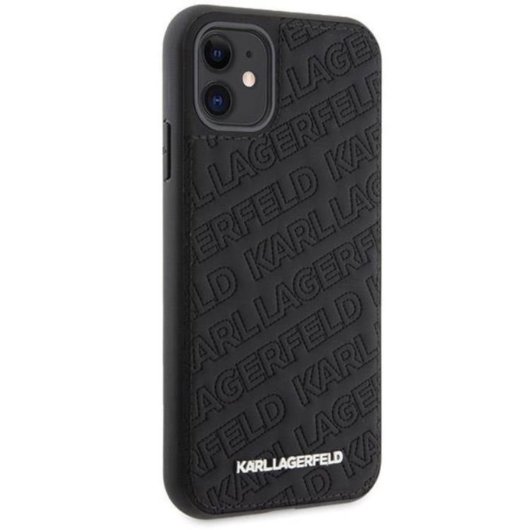 KARL LAGERFELD KARL LAGERFELD iPhone 11/XR Mobilskal Quilted K Pattern - Svart
