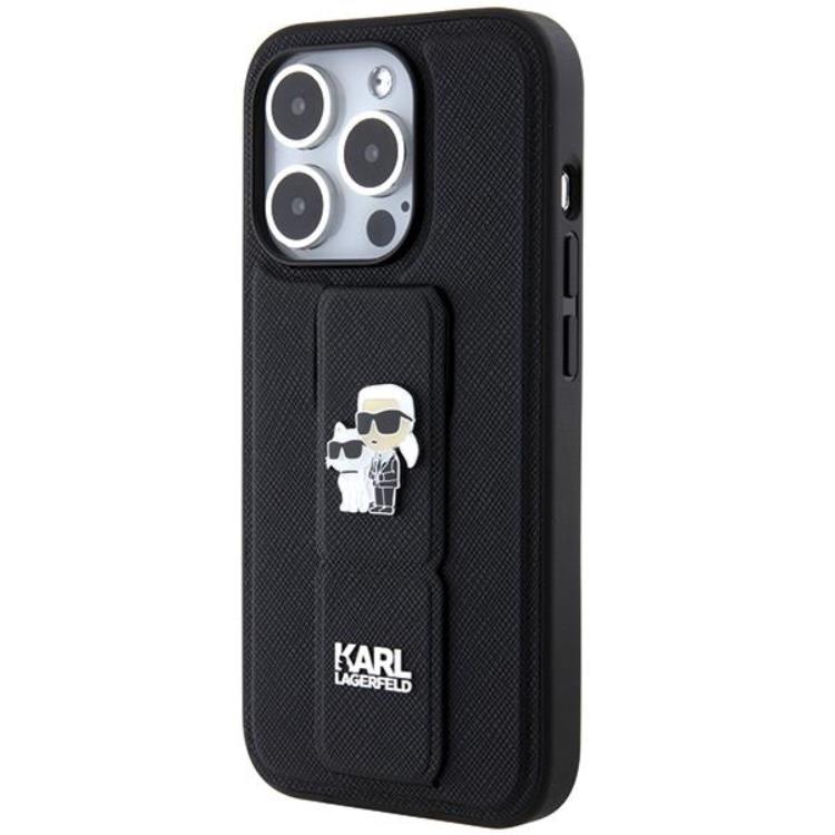 KARL LAGERFELD KARL LAGERFELD Mobilskal till iPhone 14 Pro Gripstand Saffiano Pins