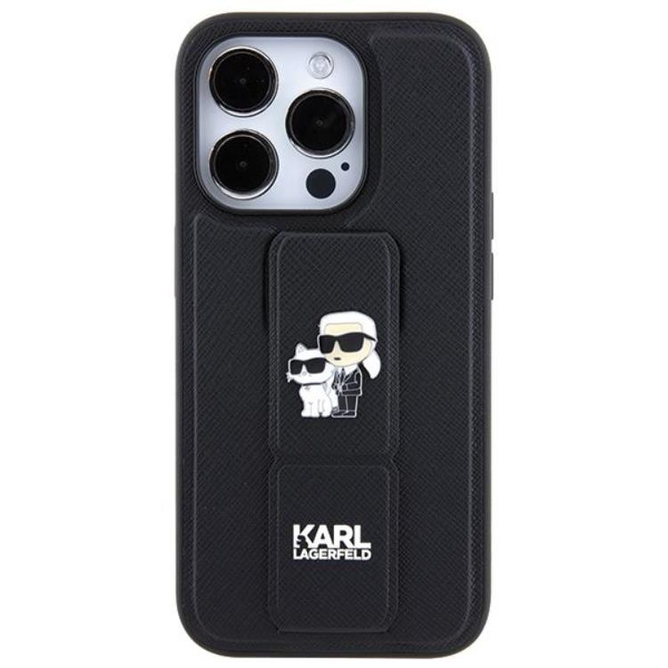 KARL LAGERFELD KARL LAGERFELD Mobilskal till iPhone 14 Pro Gripstand Saffiano Pins