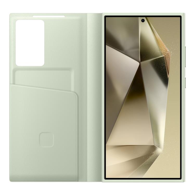 Samsung Samsung Galaxy S24 Ultra Plånboksfodral Smart View - Grön