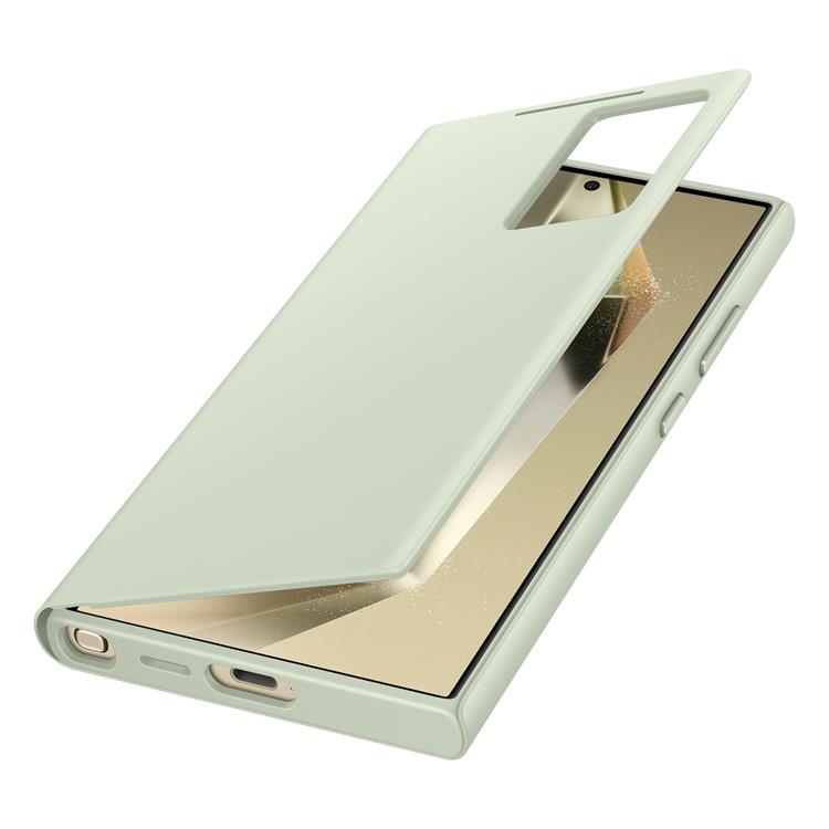 Samsung Samsung Galaxy S24 Ultra Plånboksfodral Smart View - Grön