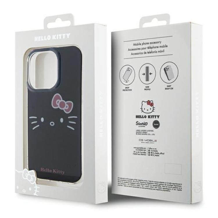 Hello Kitty Hello Kitty Mobilskal till iPhone 14 Pro Max IML Kitty Face - Svart