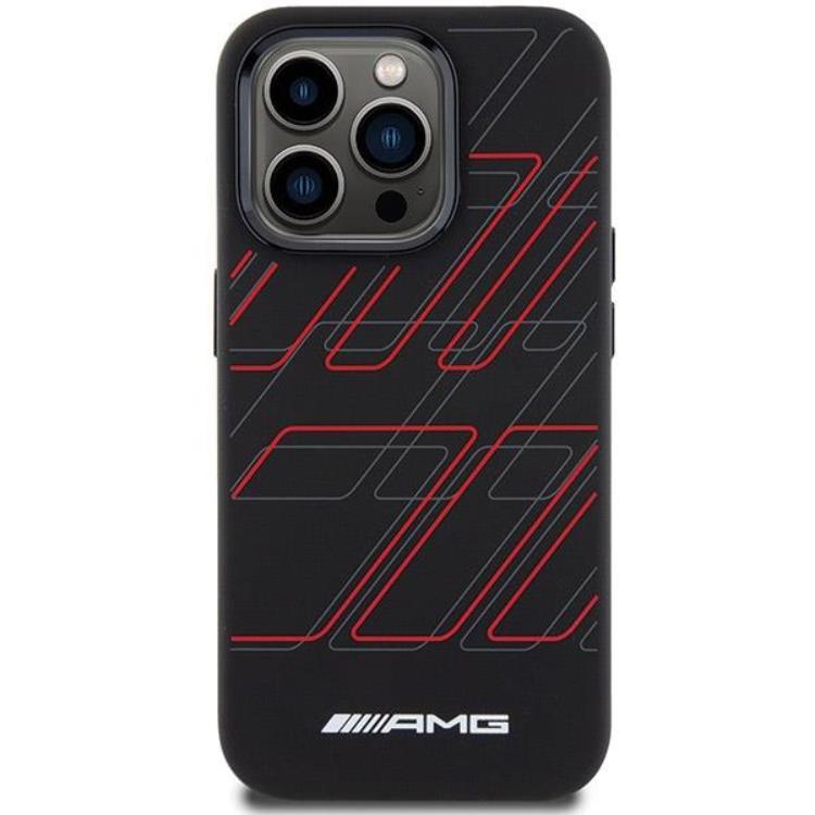 Mercedes AMG Mobilskal till iPhone 15 Pro MagSafe Silikon Large Rhombuses
