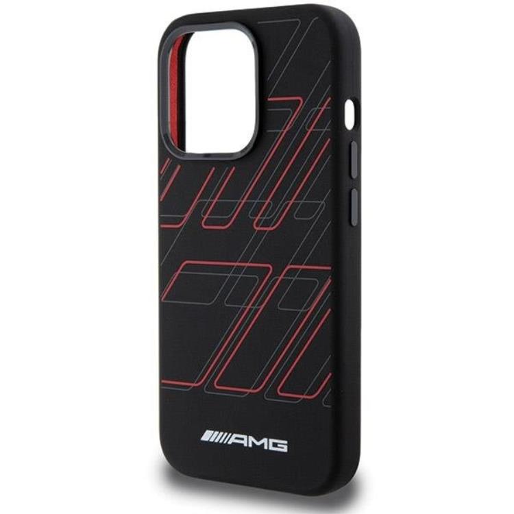 Mercedes AMG Mobilskal till iPhone 15 Pro MagSafe Silikon Large Rhombuses