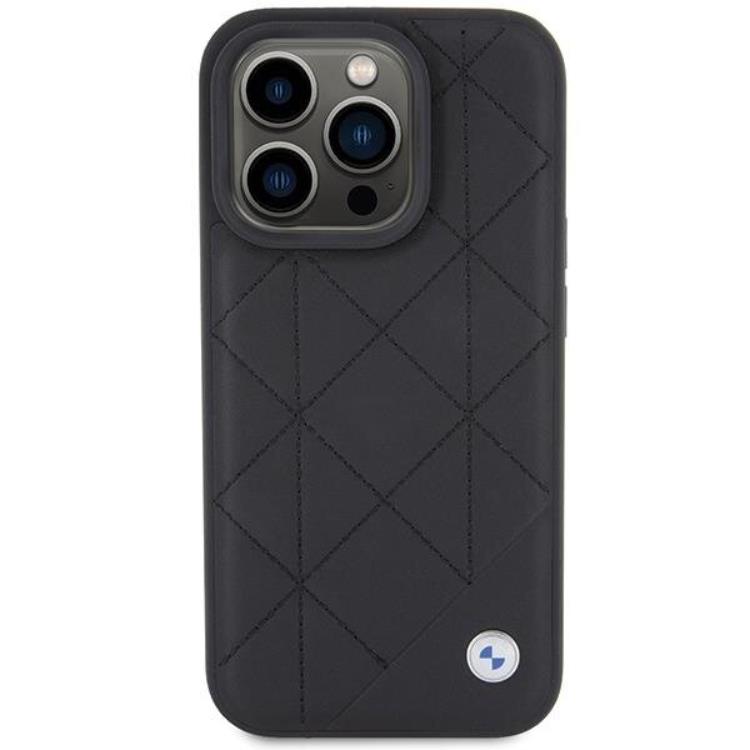 BMW BMW Mobilskal till iPhone 15 Pro Max Läder Quilted - Svart
