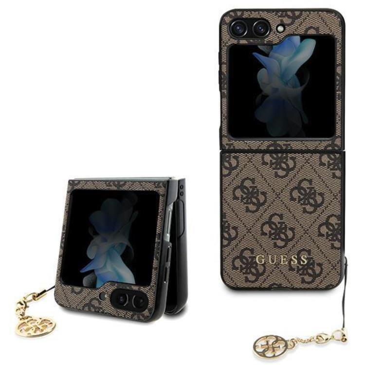 Guess Guess Mobilskal till Galaxy Z Flip 5 Charms Collection - Brun