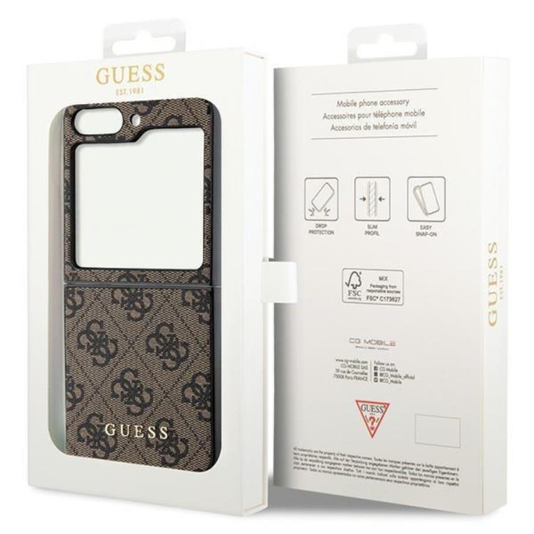 Guess Guess Mobilskal till Galaxy Z Flip 5 Charms Collection - Brun