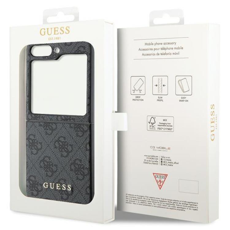 Guess Guess Mobilskal till Galaxy Z Flip 5 Charms Collection - Grå