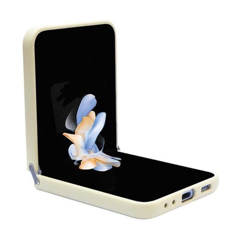 Guess Guess Mobilskal till Galaxy Z Flip 5 Glitter Script - Guld