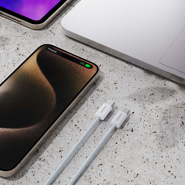 Dudao Dudao L6C USB-C till USB-C kabel PD 60W 1m - Ljusblå