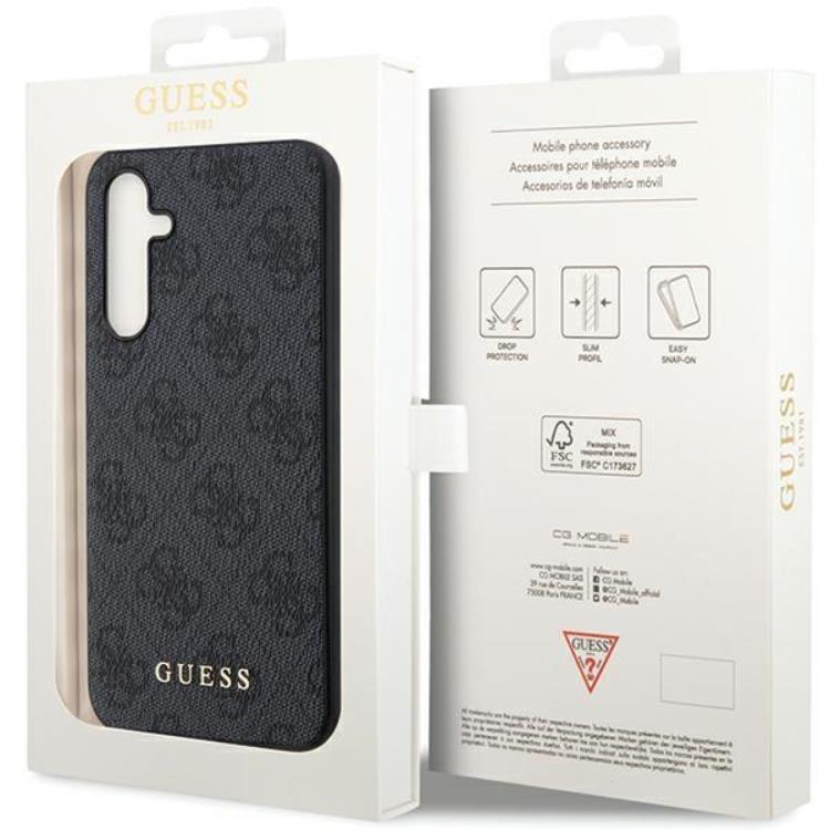 Guess Guess Mobilskal till Galaxy S23 FE Metall Gold Logo