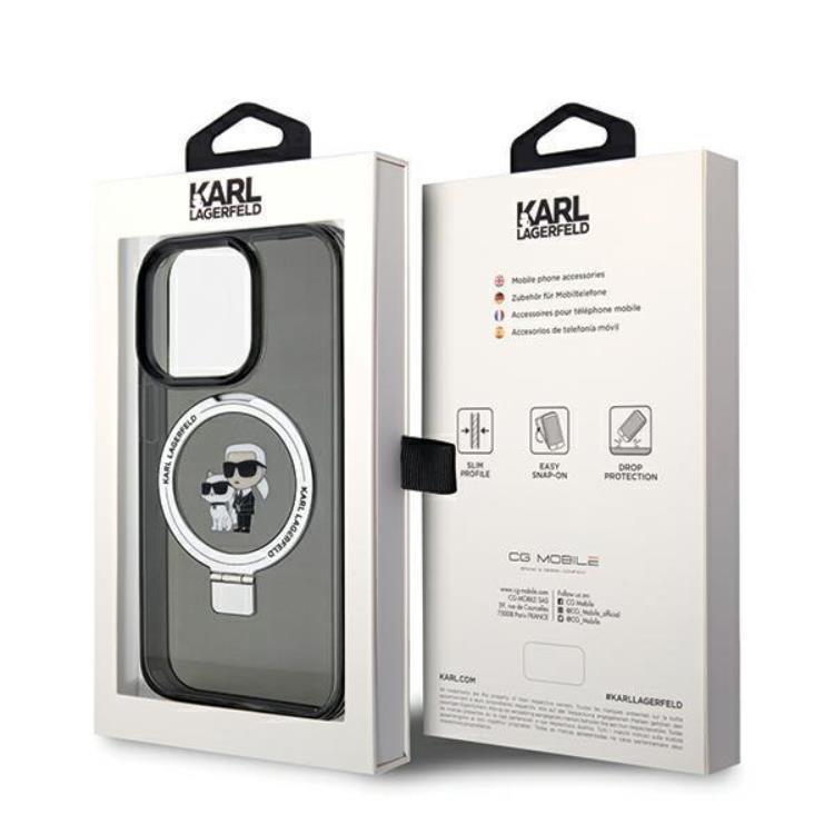 KARL LAGERFELD Karl Lagerfeld Mobilskal till iPhone 13 Pro Max MagSafe Ringställ